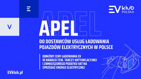 Apel do dostawców usług ładowania pojazdów elektrycznych w Polsce